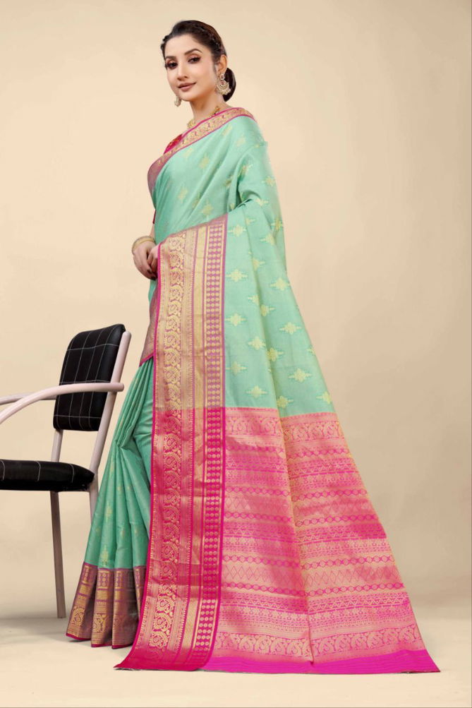 MS New Gola Tissue 2 Weaving Silk Sarees Catalog